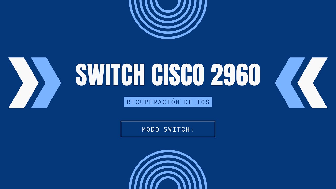 Cisco Switch Catalyst 2960 - Restaurar Imagen IOS - YouTube