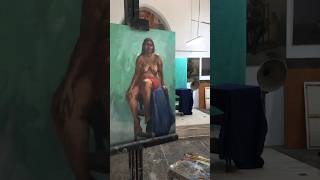 Oil on canvas | nude study at sir jj school of art |mumbai #live #oilpainting #portrait #youtube