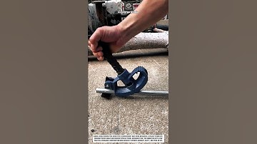 Bending Steel Rebar Tool Innovation with Mechanical Leverage to Improve Site Efficiency #innovation