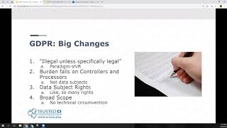 Trusted CI Webinar: Trends in Global Privacy: GDPR One Year Later with Scott Russell