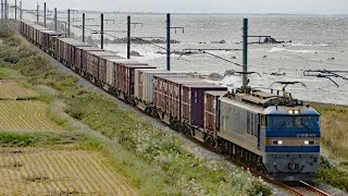 JR貨物EF510-502 羽越本線貨物列車4091レ