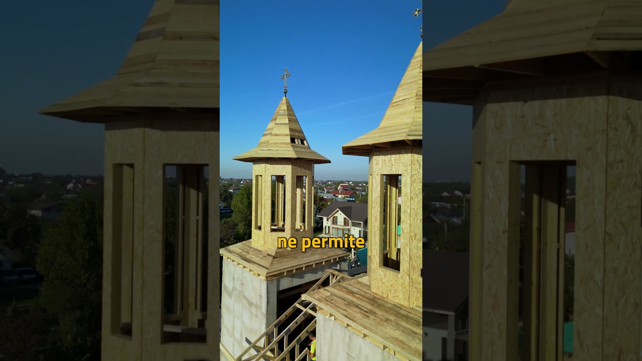 Așa arată o șarpantă de lemn cu deschidere de 10 metri