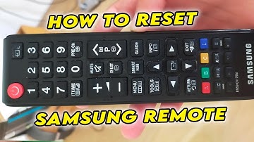 How to Reset Samsung TV Remote Control