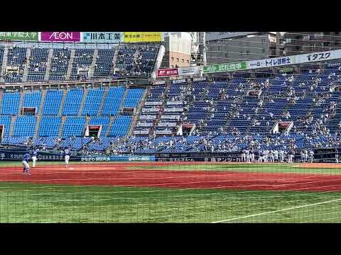 中日ドラゴンズ シートノック 横浜スタジアムエキサイトシートから撮影