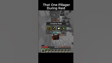 POV Minecraft: That One Pillager During Raid