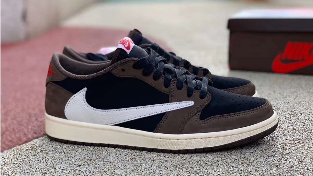 Unboxing Travis Scott x Air Jordan 1 Low OG “Dark Mocha” - YouTube