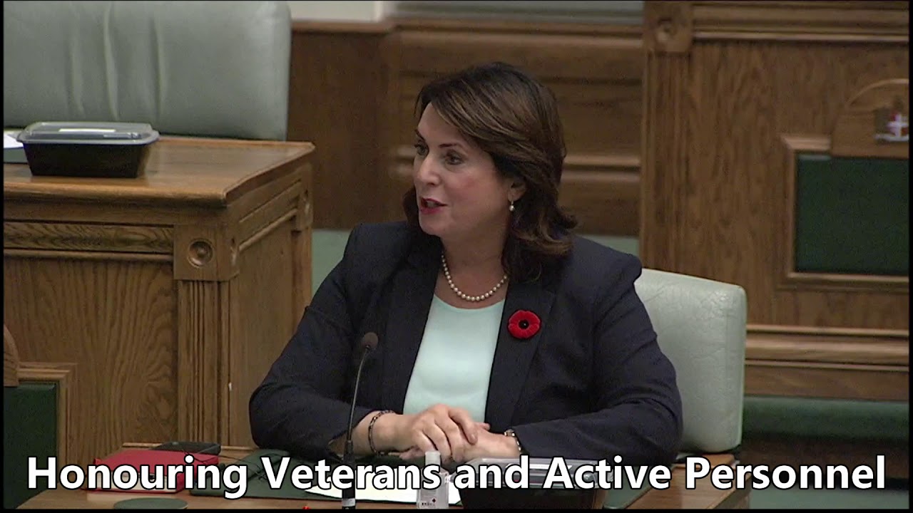 Minister Coady Speaks to Remembrance Day Motion
