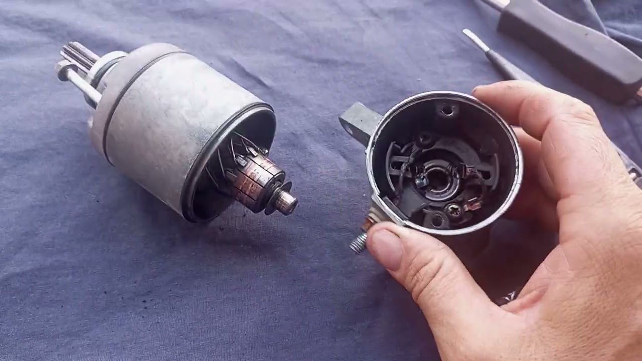 Minha CG 150 não pegava na partida, esse era o problema, escovas do motor de partida 