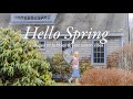 A rainy spring day at home  cottagecore hobbies pride and prejudice vibes springtime vlog