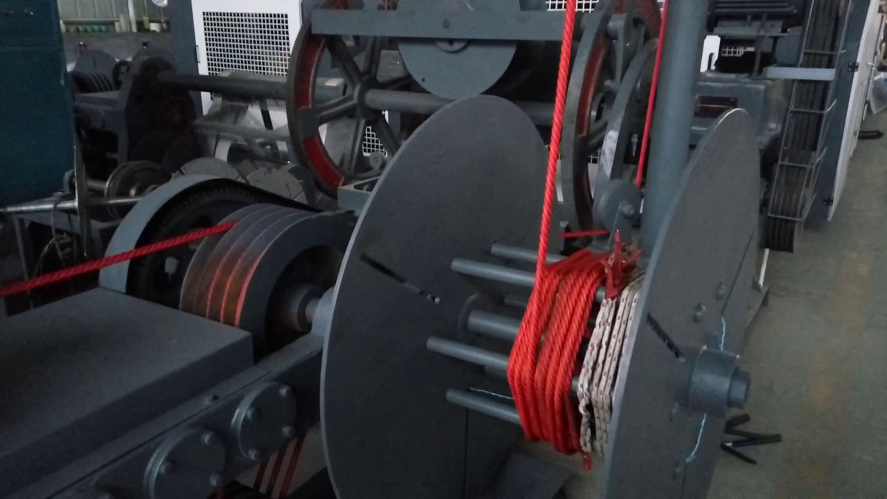 560mm 3 /4/6 strand rope making machine with steel YouTube