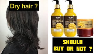 WOW Skin Science Mango Pulp Shampoo Conditioner and Hair Mask | Honest Review | Should Buy or Not