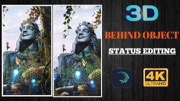 3D Trending Behind Object Status Video Editing || Alight Motion 4k Full Screen Moving Editing/ tips