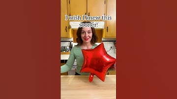 You can deflate and reuse mylar foil balloons again and again! #balloons #HappyNewYear #NYE #reuse