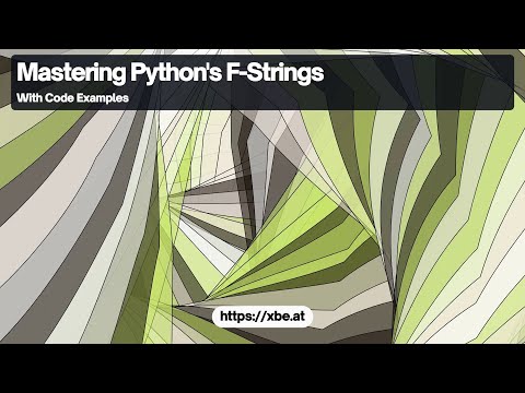 F String Formatting in Python: Enhanced String Literals