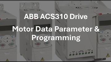 ABB ACS310 drive motor data parameter & programming in english