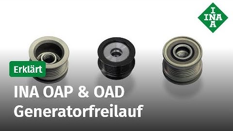 Generatorfreilauf - Funktion und Prüfung - INA OAP, OAD (Overrunning Alternator Pulley | Decoupler)
