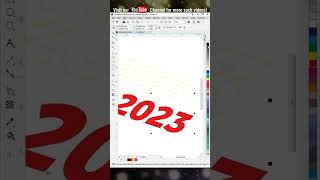 3d Text Effect - Blend Tool Coreldraw 2019 #coreldraw #shorts #youtubeshorts #shortvideo #viral