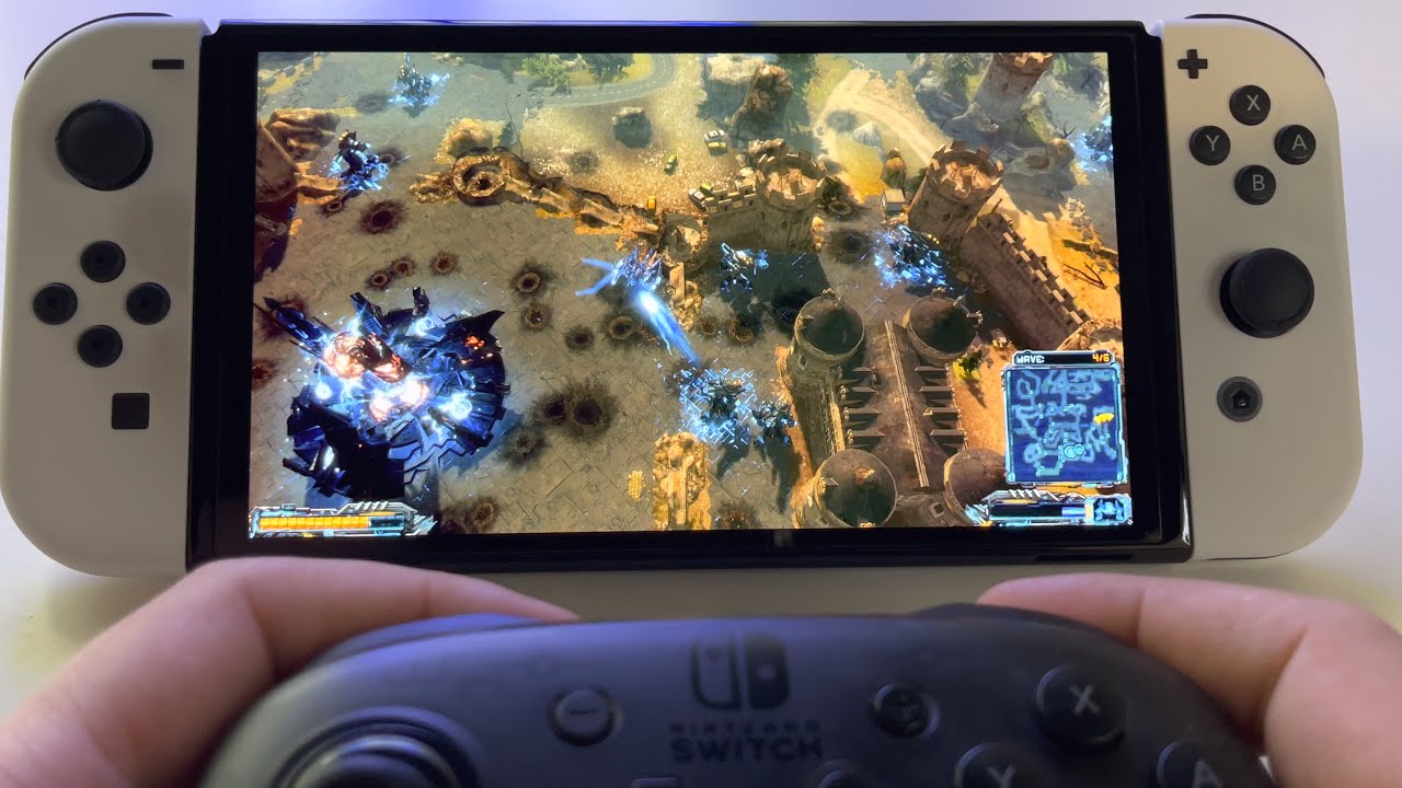 X-Morph: Defense - strategy game for Switch | Switch OLED + Pro Controller gameplay