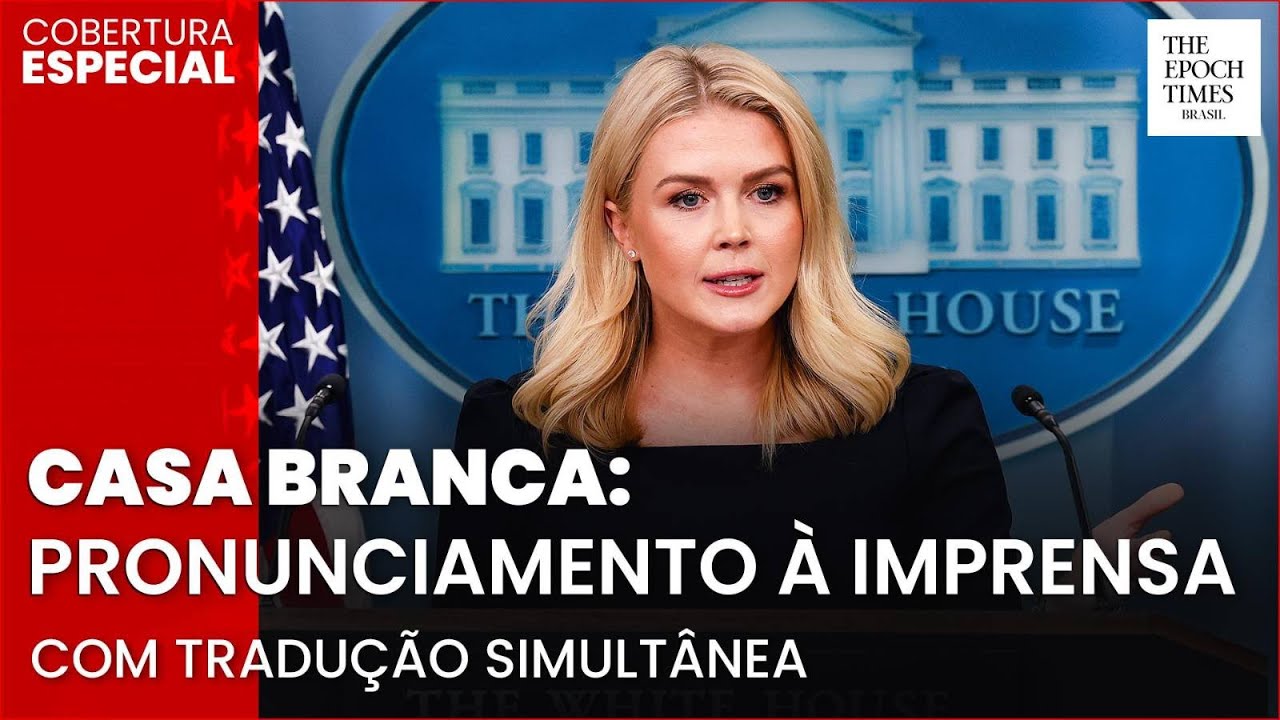 🔴 AGORA: Casa Branca faz pronunciamento à imprensa | Tradução simultânea