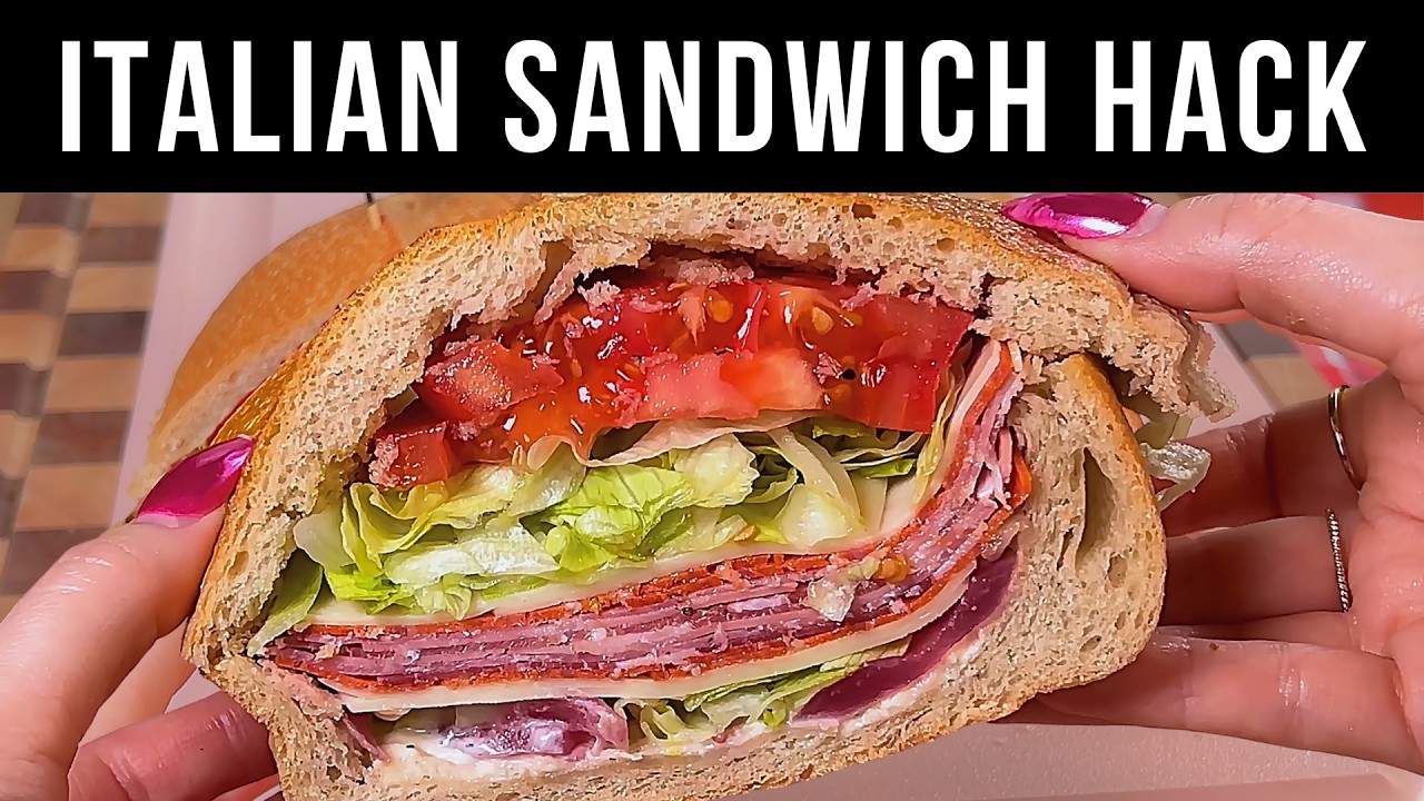 Лайфхак по приготовлению сэндвича с итальянским фаршированным хлебом для пикника
