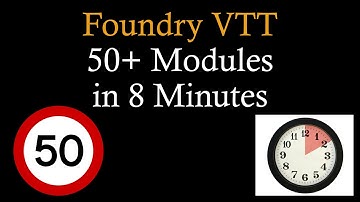Foundry VTT 50+ Modules Explained in 8 Minutes