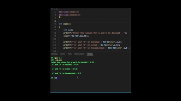 Decimal, Octal and Hexadecimal in C #coding #cprogramming #semester #college #codingtips