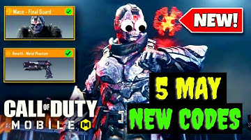 TODAY CALL OF DUTY MOBILE REDEEM CODES 2021 - CODM CODES - CALL OF DUTY CODES 2021 (5 MAY CODES )