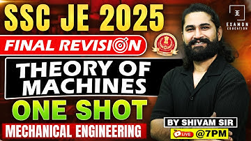 Theory of Machine ONE SHOT | SSC JE Mechanical Classes | Theory of Machines for SSC JE 2025