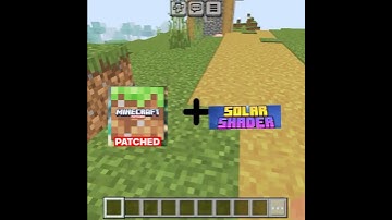 Minecraft patch plus solar shader edit #minecraft #edit #shorts #clip #shaders