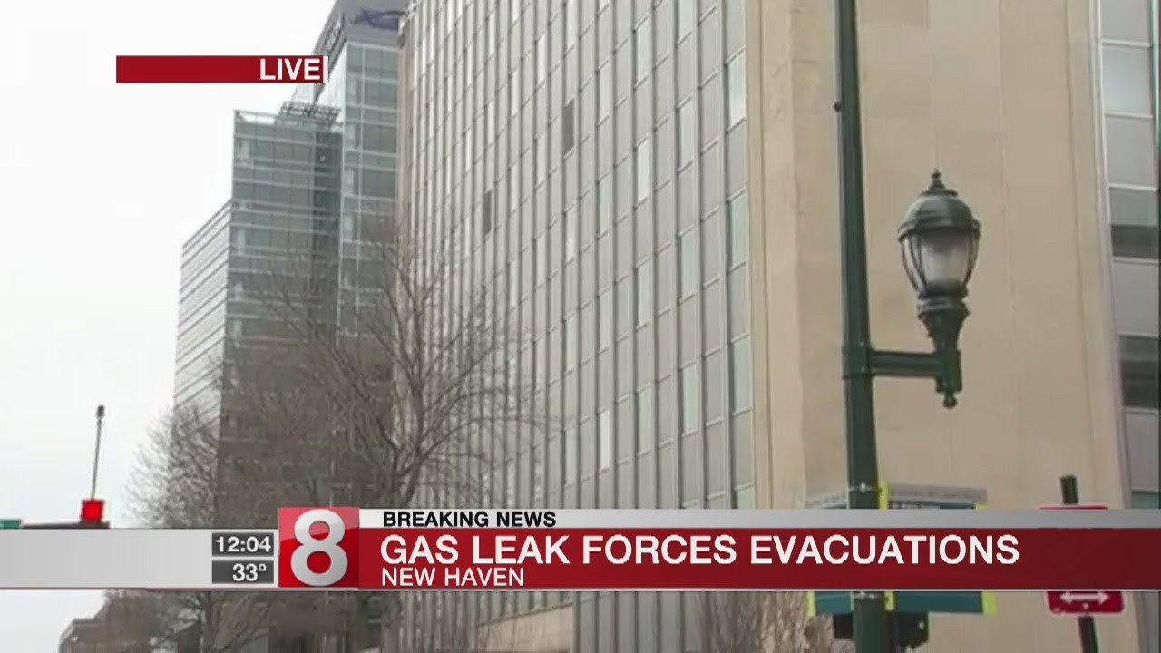 Major gas leak prompts evacuations, road closures in New Haven - YouTube