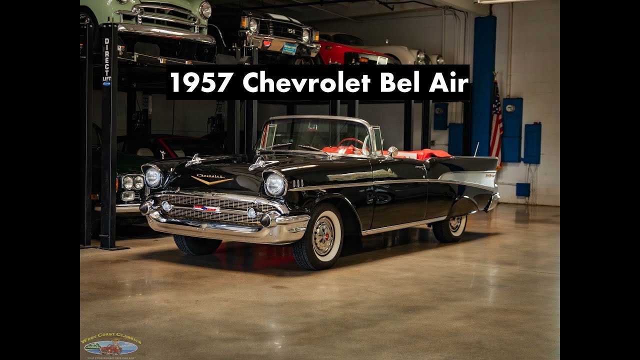 1957 Chevrolet Bel Air Convertible arrives for sale at West Coast Classics, Torrance, CA