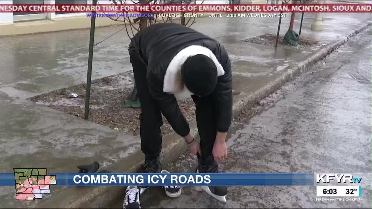 Snow crews work to unfreeze roads, while others enjoy the makeshift ice ...