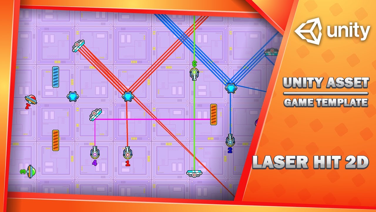 Laser Hit 2D - Free Game Template, video preview 4