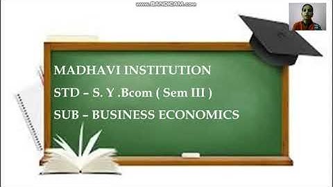 S.Y Bcom SEM III Business economic lecture 2