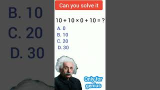 Math puzzle || genius IQ test Math || math game || maths tricks || Tricky Riddles || #short