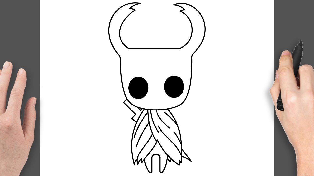 How to Draw Hollow Knight | Easy Step-by-Step Tutorial