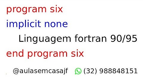 Curso de fortran 90/95 (aula cinco) Select case.