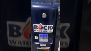 Clearing an error code on Bock water heater