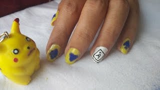 Easy Nails Card With Velvet Flocking Powder Tutorial