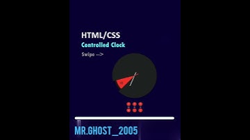 ALARAM clock #animation  using #html #css #js |@mr.ghost_2005 |#trending #trendingshorts #shorts