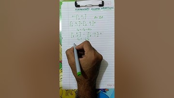 Inverse of matrix by elementary column operation