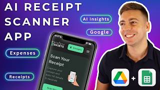 AI Receipt Scanner App for Google Sheets (Receipts2sheets App Demo) screenshot 1