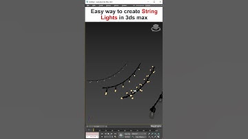 Easy way to create string light in the #3dsmax