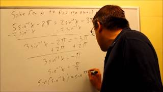 Solving Inverse Trigonometric Equations: Ex 5