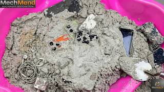 Restoring damaged phones stuck in concrete with an iPhone 17