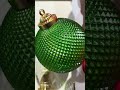 Raz Set of 2 Large Green Lighted Glass Christmas Ornament Decoration 4650171