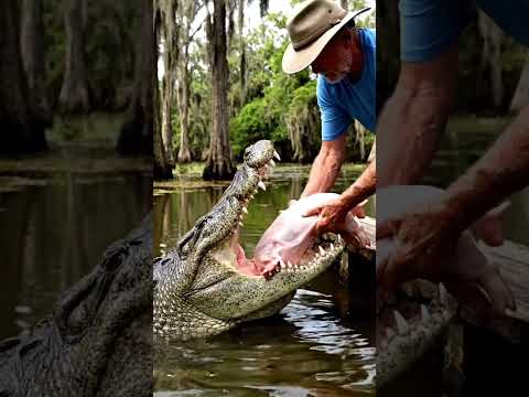 Feeding Predatory Crocodiles 🐊 - Part 18 - ai videos