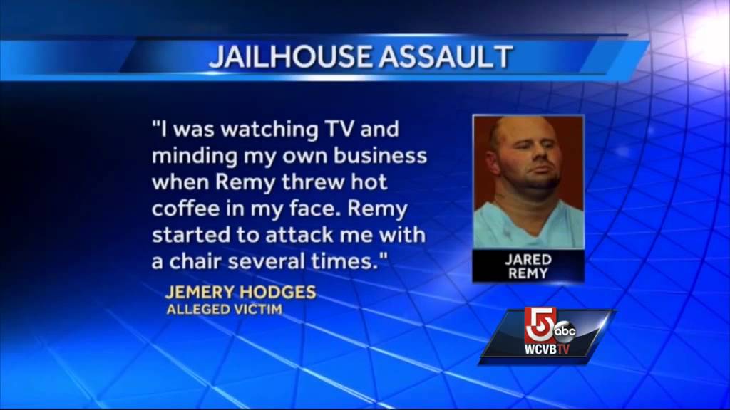 Court documents show Jared Remy threw hot coffee in jailhouse attack