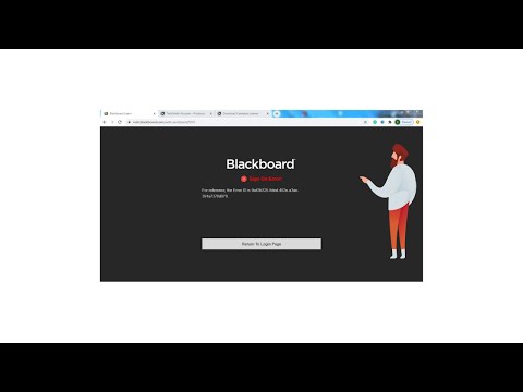 #How to fix Blackboard sign on error#