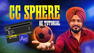 Create Realistic 3D Football Using CC Sphere in After Effects 2026 | No Plugin Needed